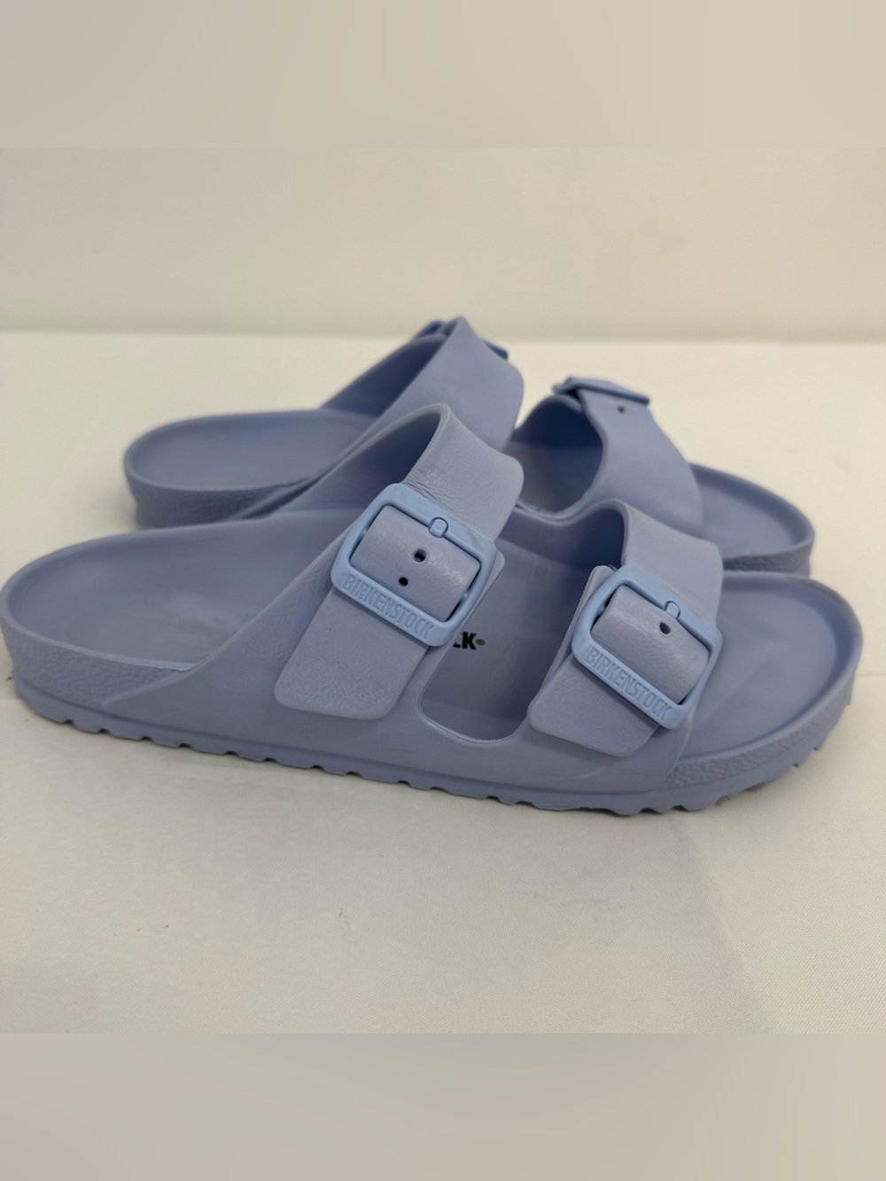 BIRKENSTOCK ARIZONA EVA DUSTY BLUE SLIDES, EU 40, US W9 M7 - Picture 4 of 10